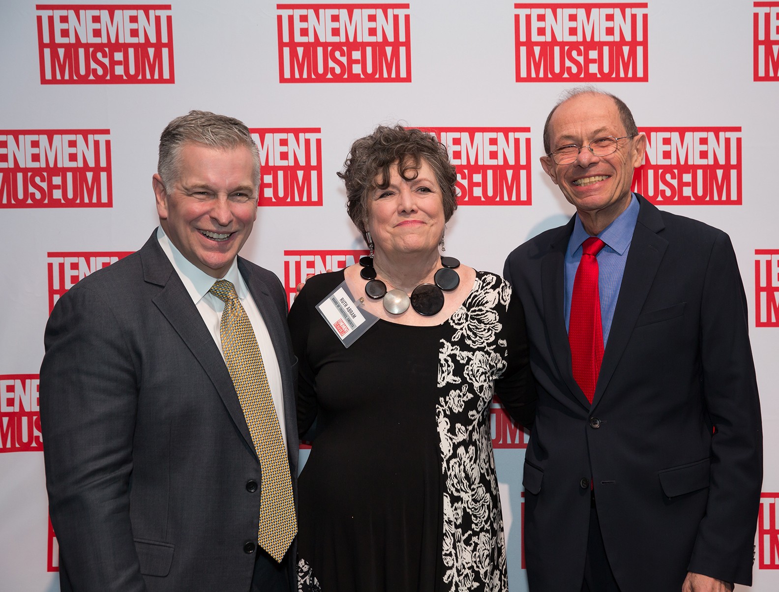 3 former Tenement Museum presidents: Ruth Abram, Morris J. Vogel & Kevin Jennings together at the 2018 Gala