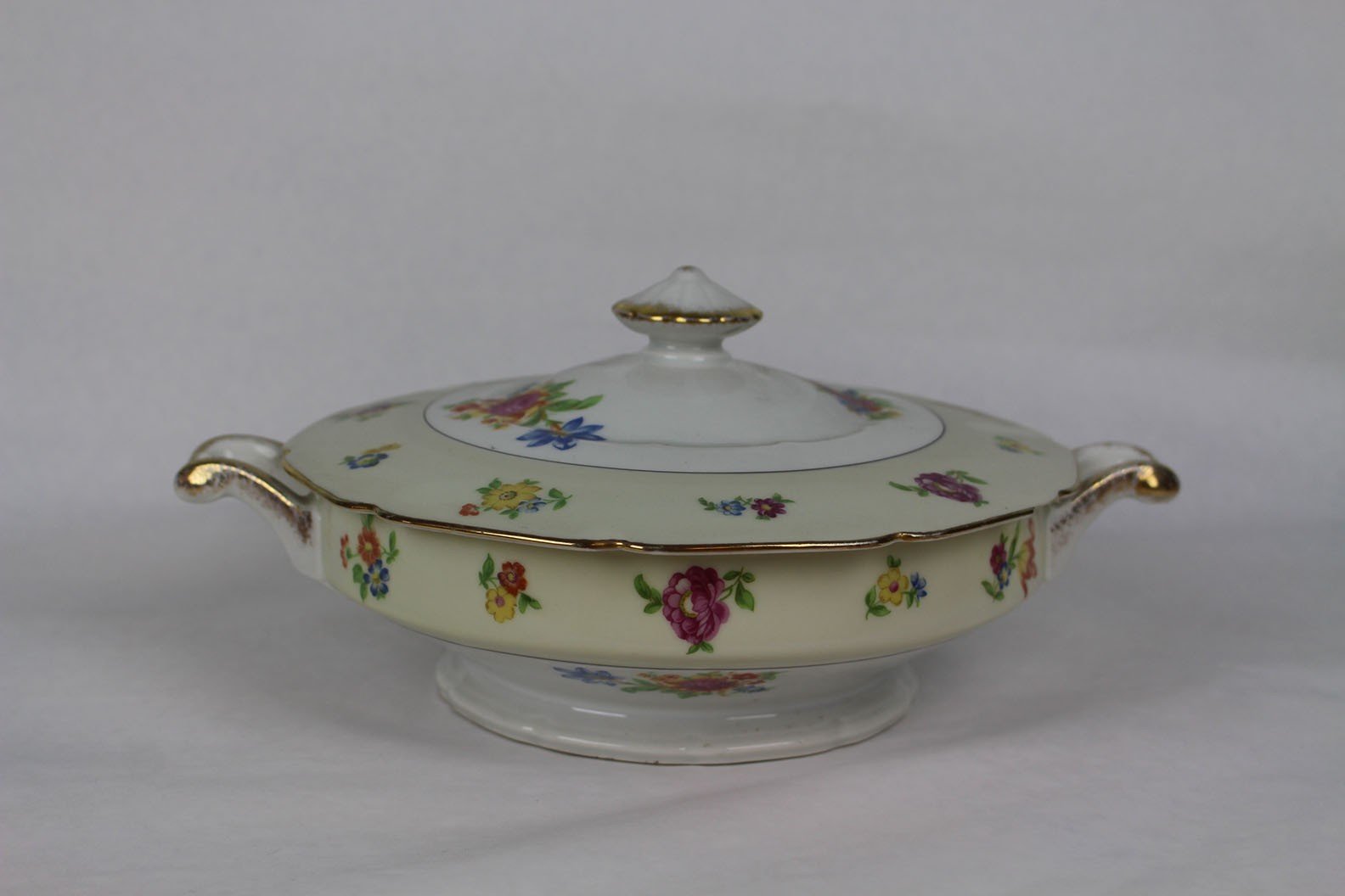A vintage ceramic casserole dish or tureen with a lid - a family object part of the Tenement Museum Collection