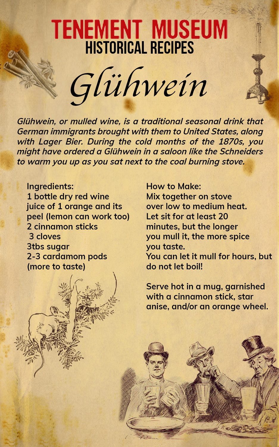 Tenement Museum Historical Recipe: Gluhwein