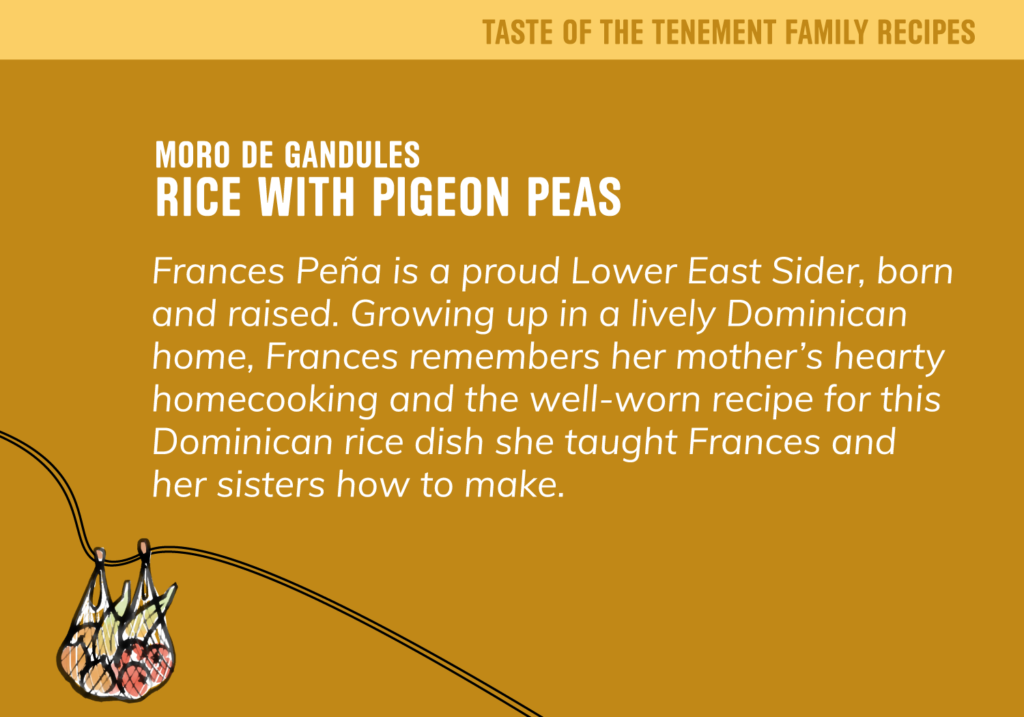 Taste of the Tenement Family Recipes: Moro de Gandules Recipe
