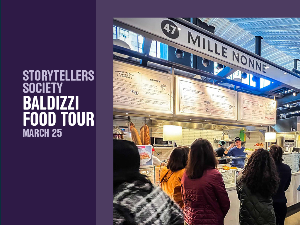 storyteller food tour event graphic
