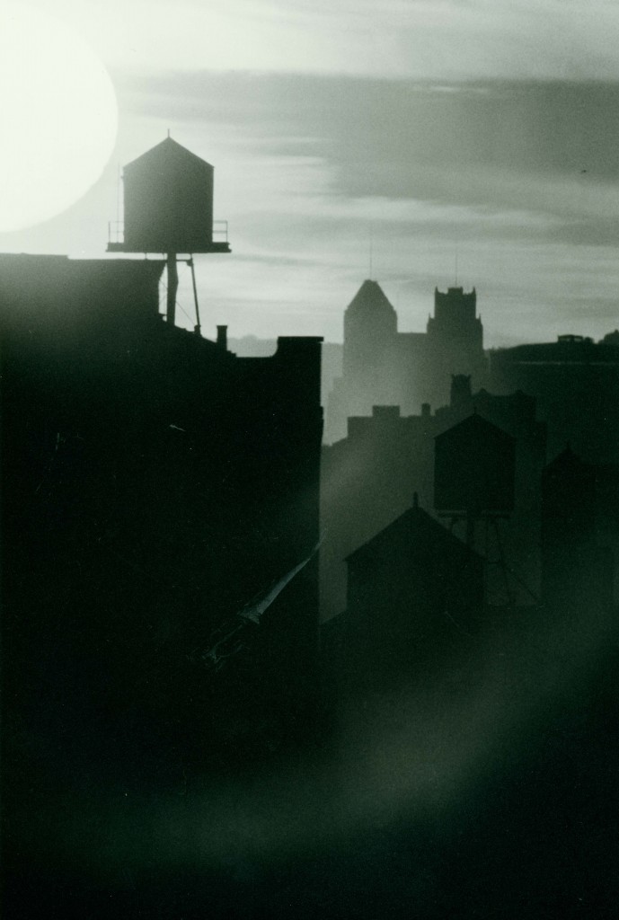 Sunset from the rooftop of 97 Orchard, 1988