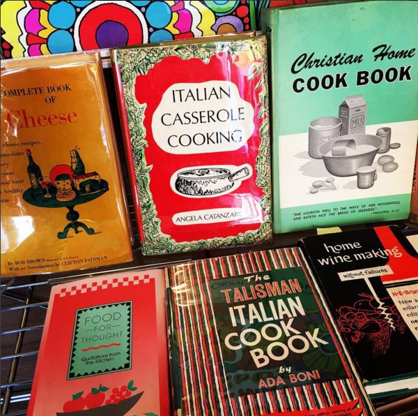 An array of cookbooks at Archestratus. Photo courtesy of the very entertaining Archestratus Instagram account.