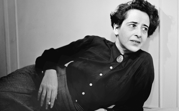 Hannah Arendt a refugee of Facism who helped to shape Post-War thought about the violence of the twentieth century. Image courtesy of the Hannah Arendt Center at Bard College.